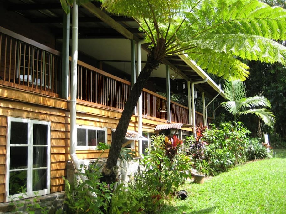 Th main accommodation house featuring 2 superior double or family rooms, a budget double room and a lovely single room.