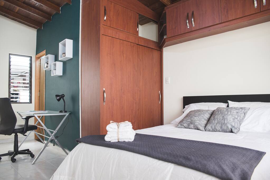 Different angle showing closet space