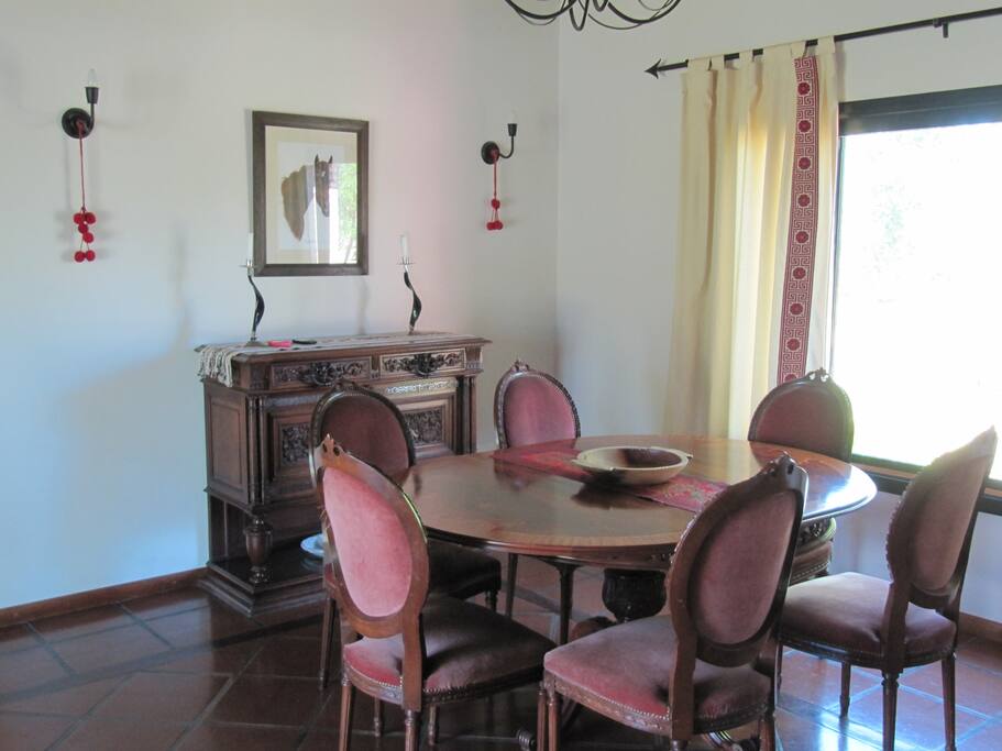 vista parcial del living comedor