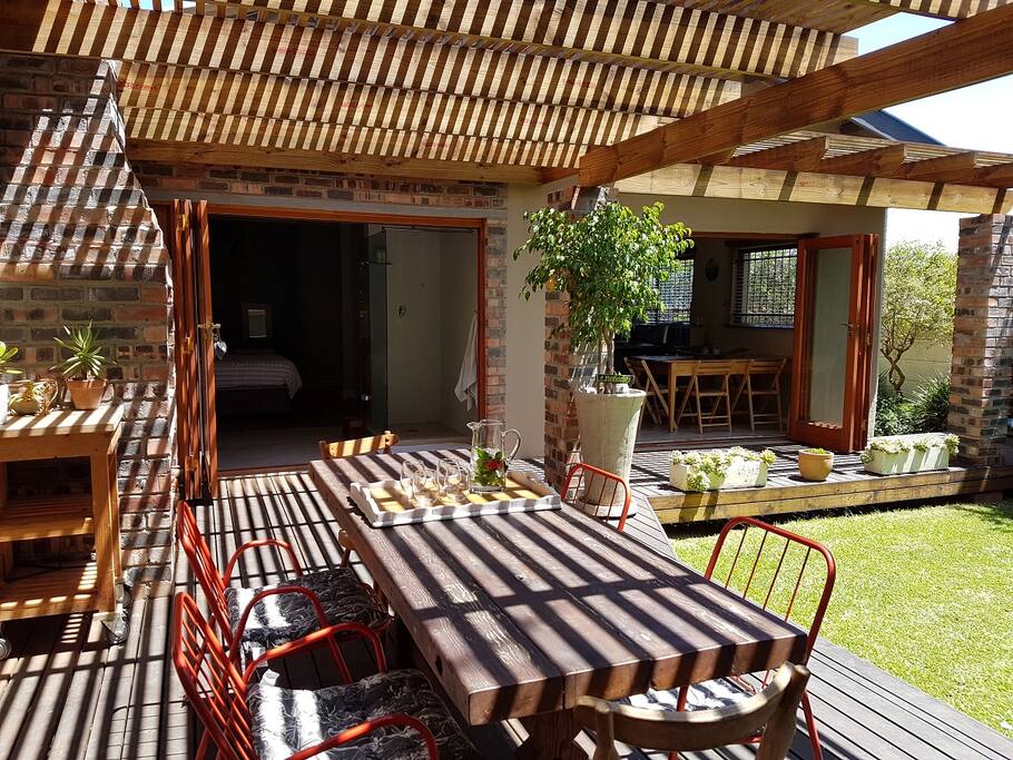 Outside dining area