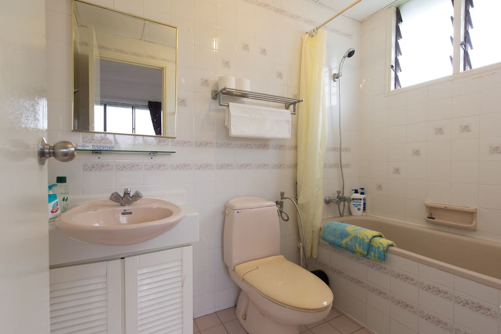 Functional bathroom with bathtub. Exclusive access from the master bedroom.