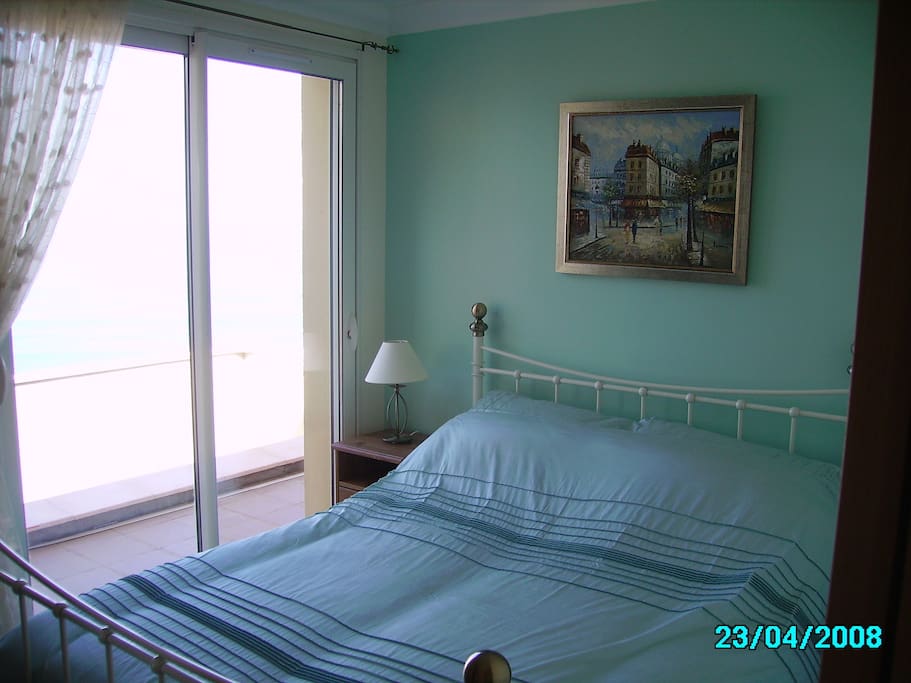 Bedroom 2 overlooking the pool