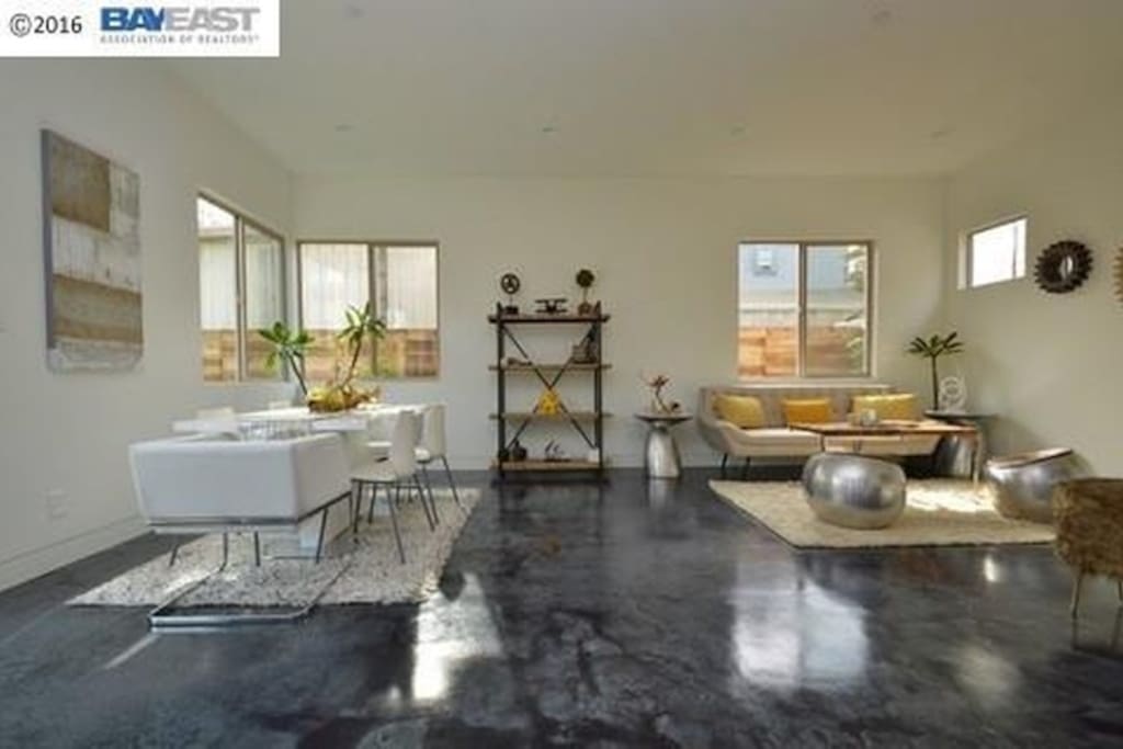Dining and living areas