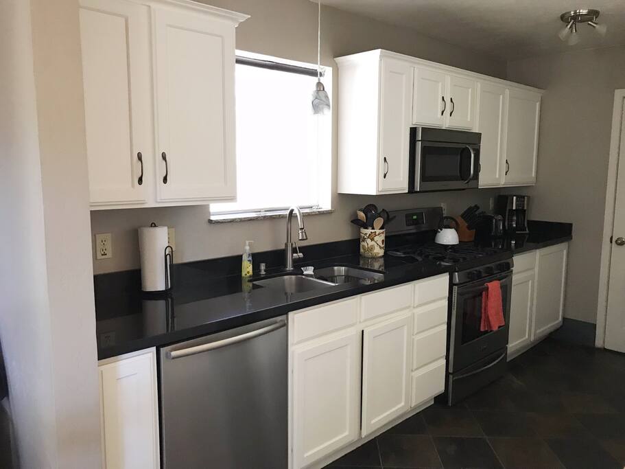 Fully stocked kitchen