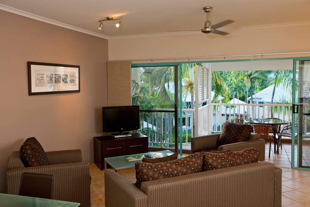 Living area Open plan with Balcony
