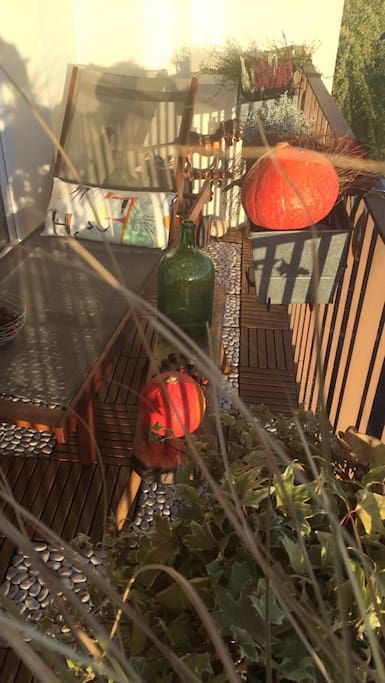 Balcon en automne