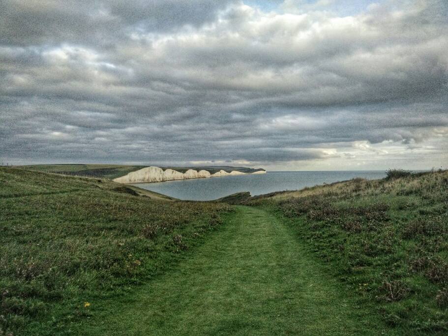 The seafront is a very short walk away and, heading east, this is what greets you within 30 mins of walking or less..