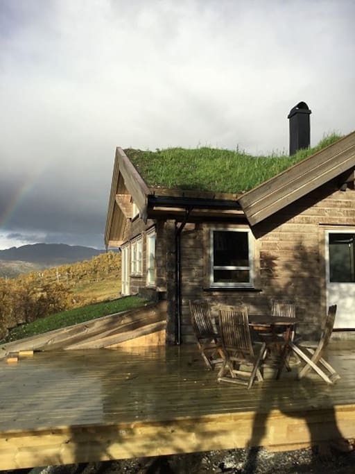 Ny stor hytte ved Tyin- Filefjell. Nær Jotunheimen! Ledig i juni og juli.
