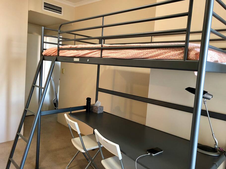 Bed and table