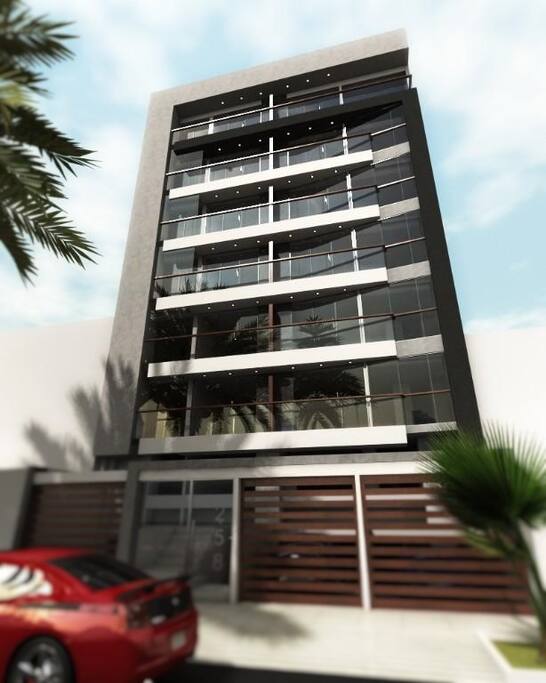 Frontis del edificio. El departamento se ubica en el piso 5 / Building fronts of the apartment that is located in 5th floor