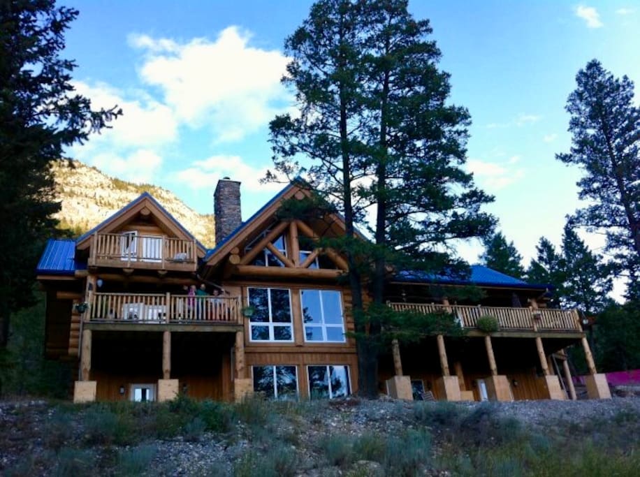 Three patios, all south facing and overlooking the lake.