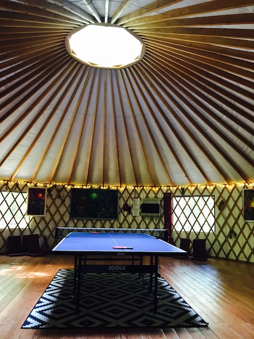 A super fun ping pong table available per request!