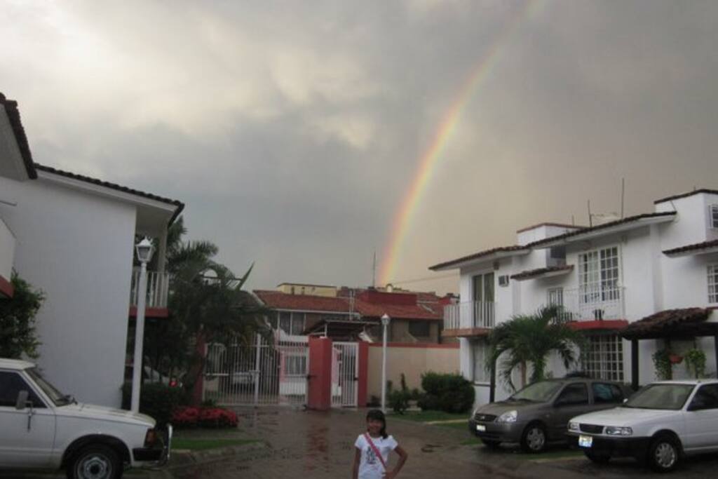 Casas de los vecinos. Neighbors houses