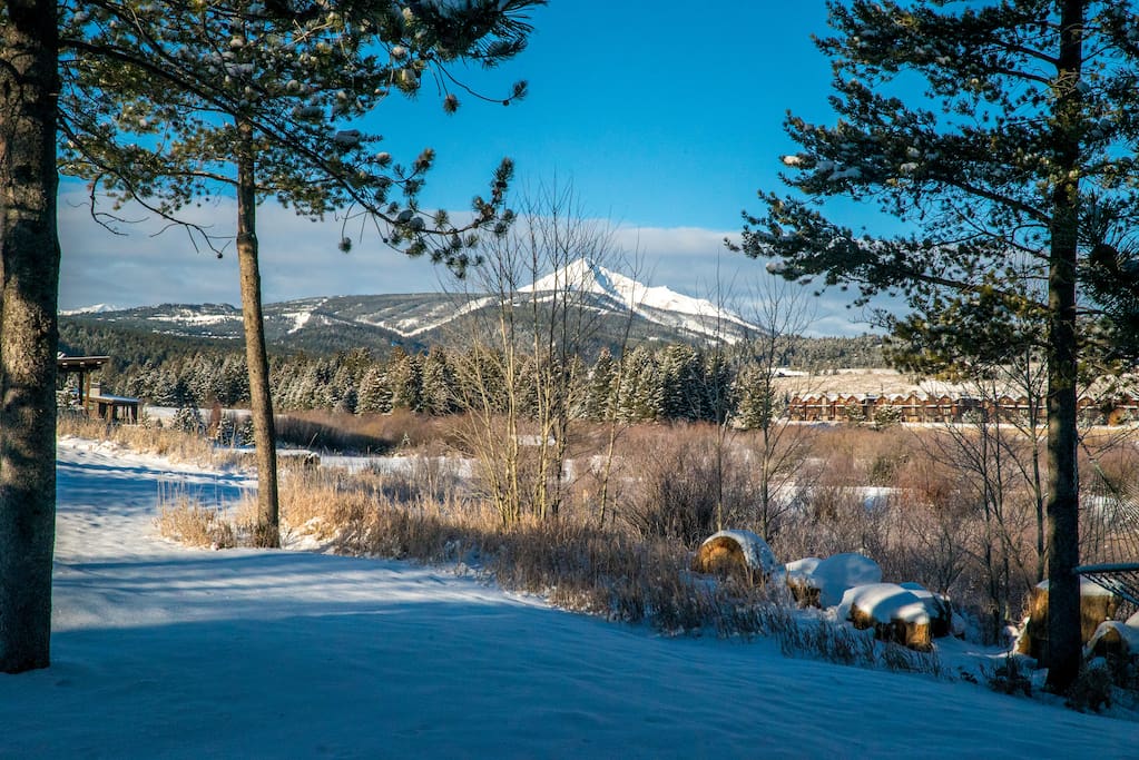 Lone Mountain view from the deck.