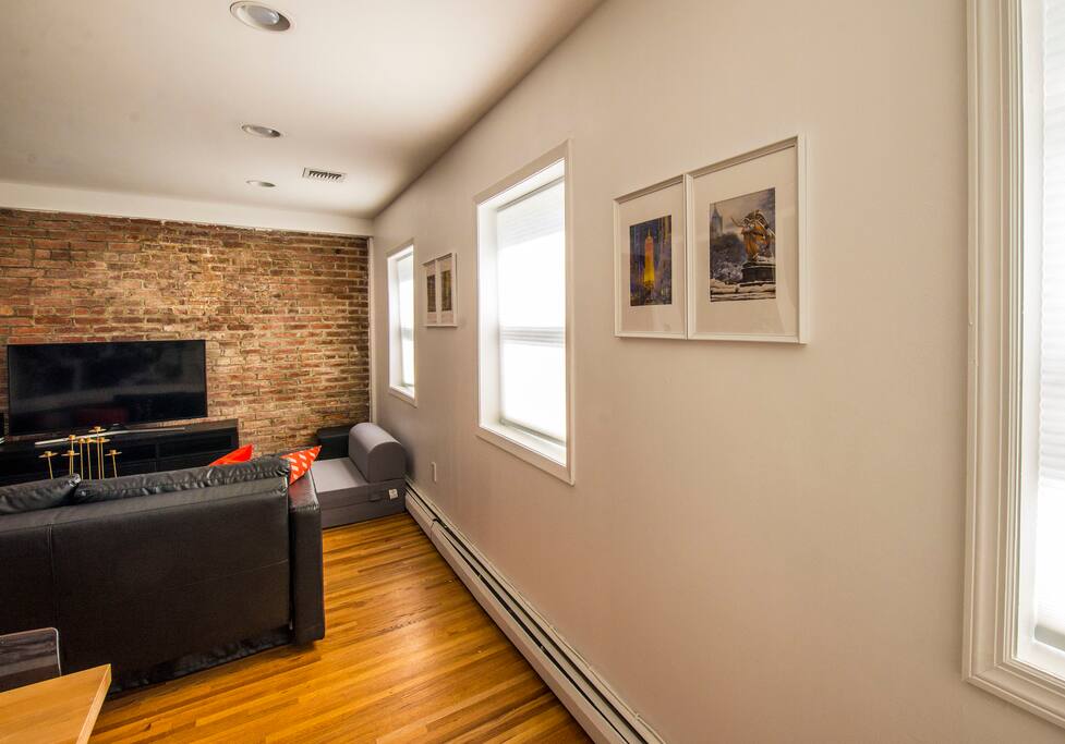 Living Room View from Apartment Door