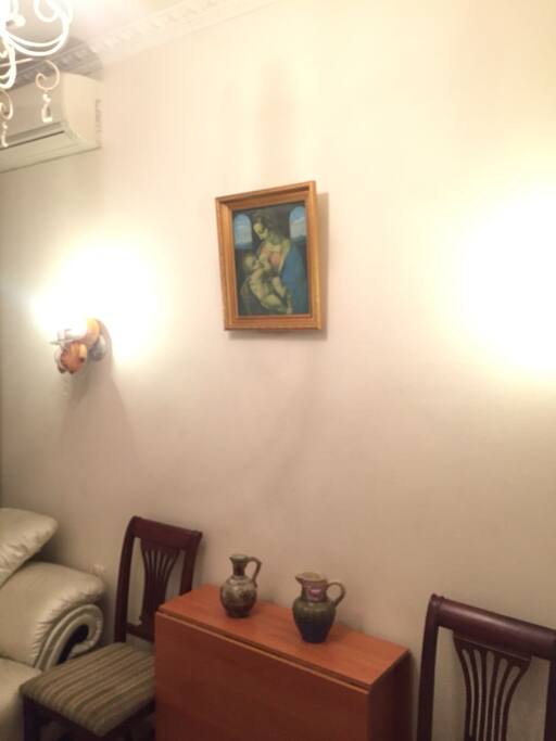 Your private bedroom (8 sq.m.) with sofa, table and TV, free Wi-Fi, air conditioning.