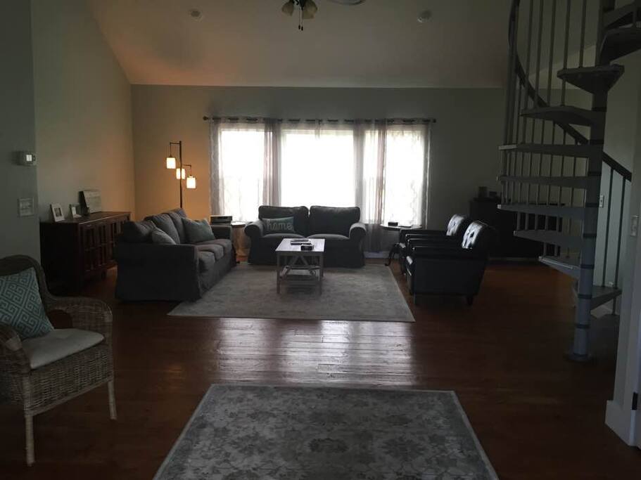 View inside from the front door.