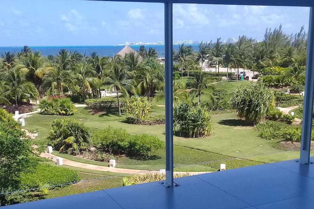 view from the balcony