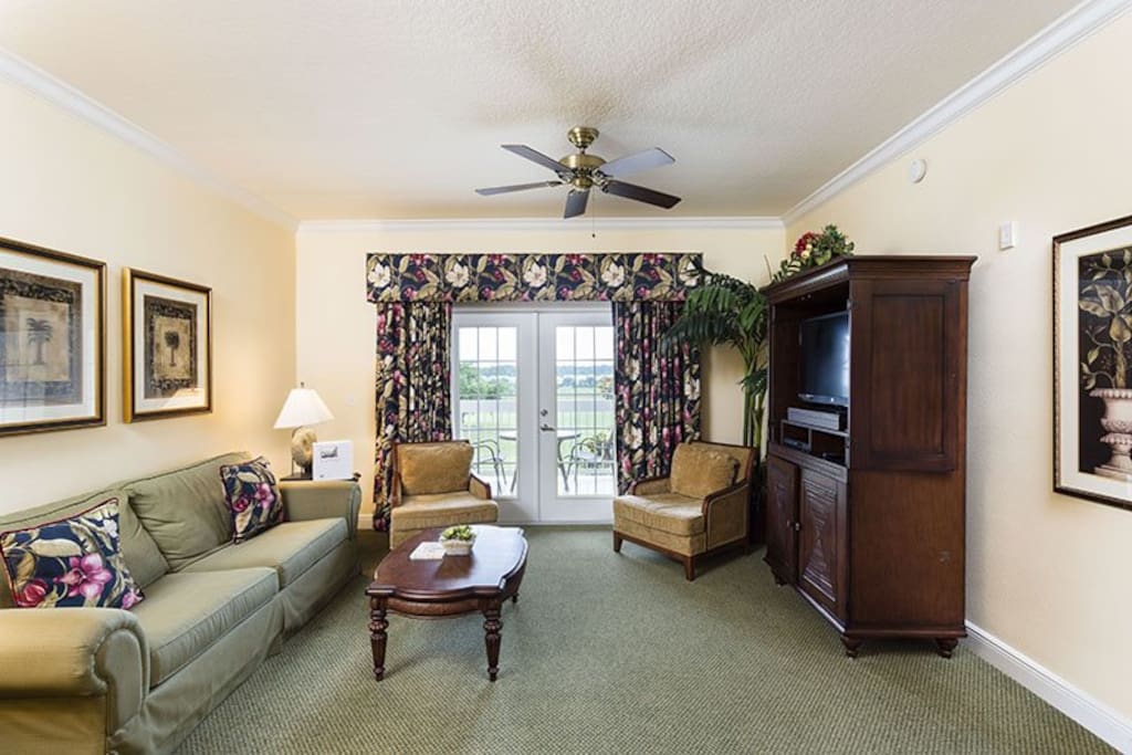 French Doors lead out to your private balcony