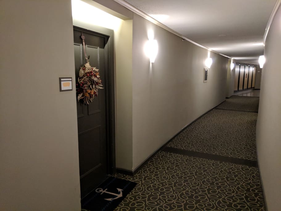 Hallway outside our 2nd floor apartment.
