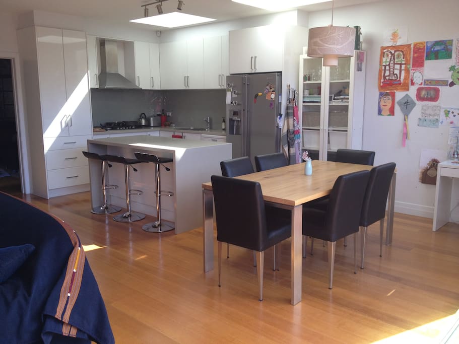 Kitchen/Dining and 2nd living area.