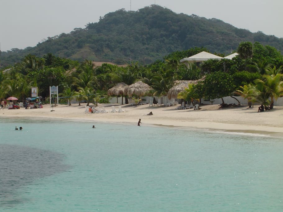 West Bay Beach. Voted as one of the Top Ten beaches in the Caribbean.
