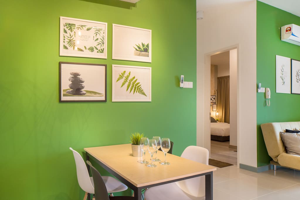 We love to Go Green. Relax in the serenity of our space.