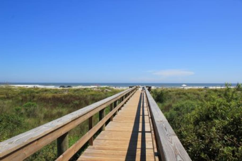 Walkway to the beach.