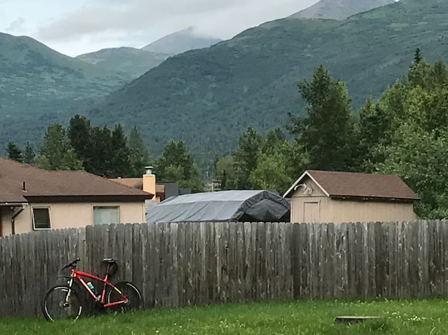 You can head out our back gate right into the mountains if you want.