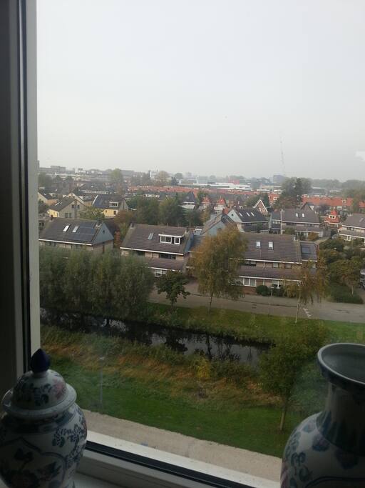 La vista hacia la ciudad de Alkmaar.
