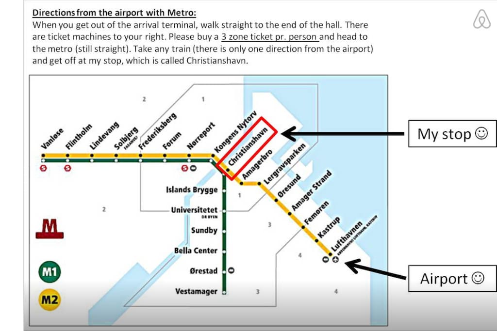 The Metro (subway) takes only 12 minutes from the airport to my neighbourhood!
