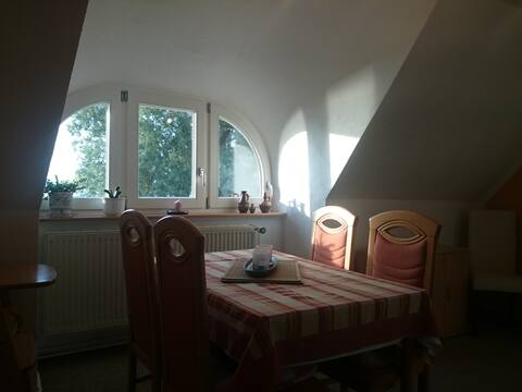 Erfolgreiche Airbnb-Immobilie: Fantastic apartment directly on the Bodden in Mönchgut