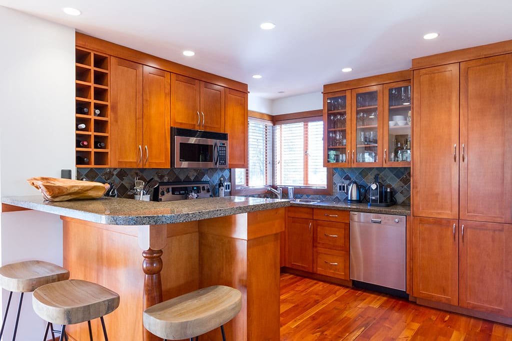 Well appointed kitchen.