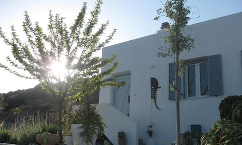 Stunning views, hilltop Cycladic style house