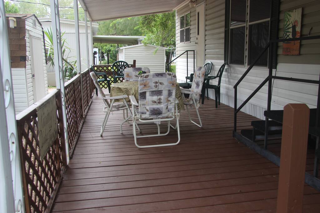 View of deck.