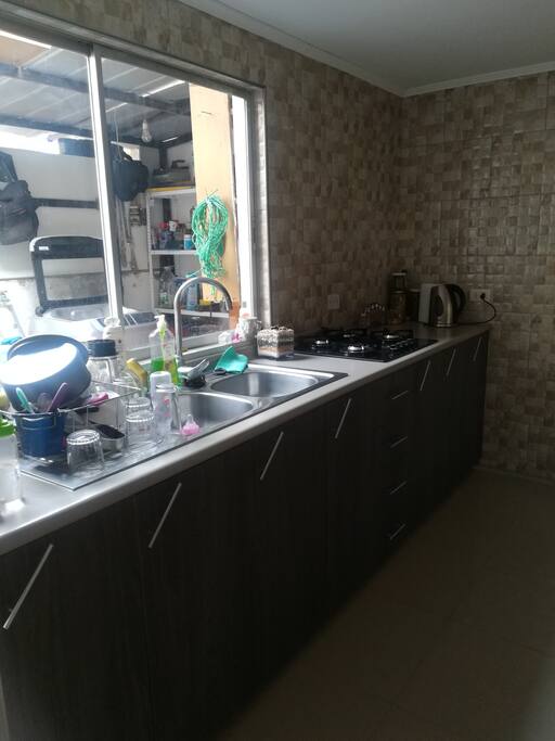 Amplia Cocina con Todo Lo necesario.
