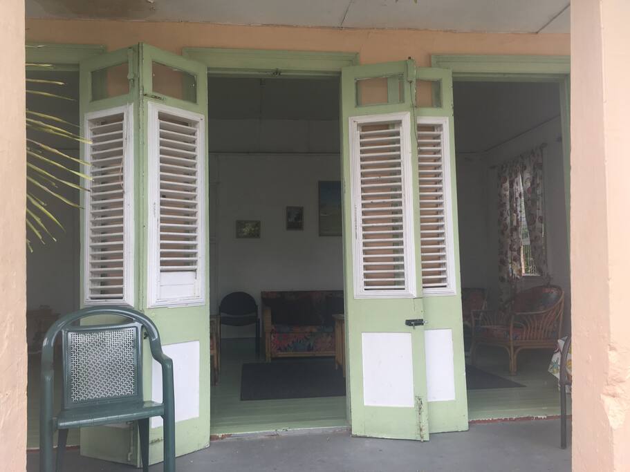 Doors open up to give you a lovely breeze