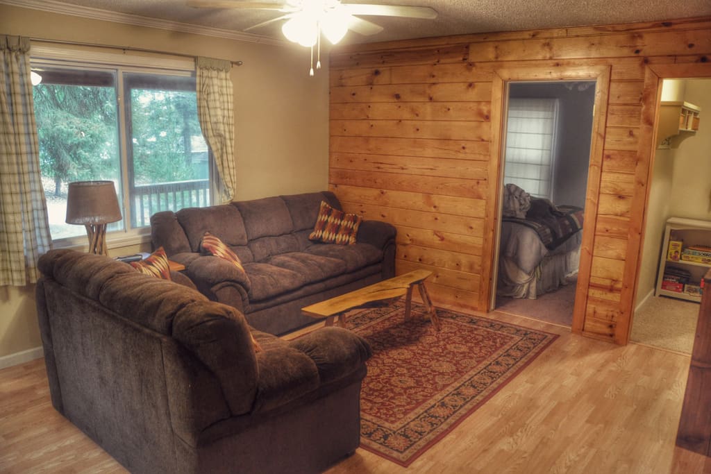 The living room.