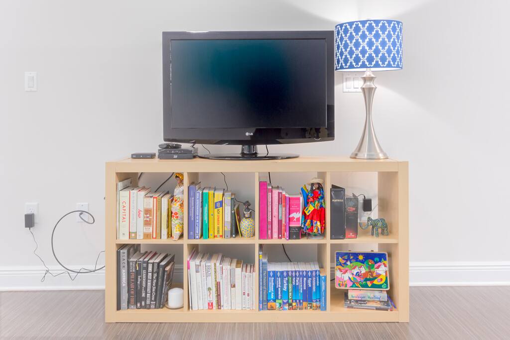 Grab a book to read or tune in on the TV to watch some Netflix