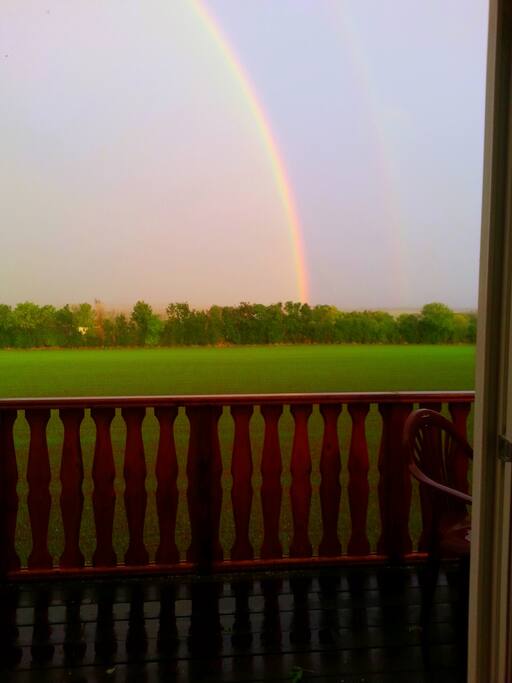 This is not the first, or last, rainbow seen from your balcony. No promises, but you never know when the next rainbow will come!