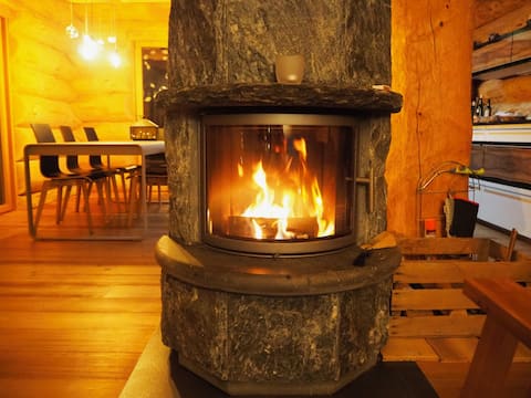 Eco-chalet, jacuzzi, view and tranquility