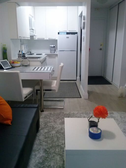 Hallway and kitchen