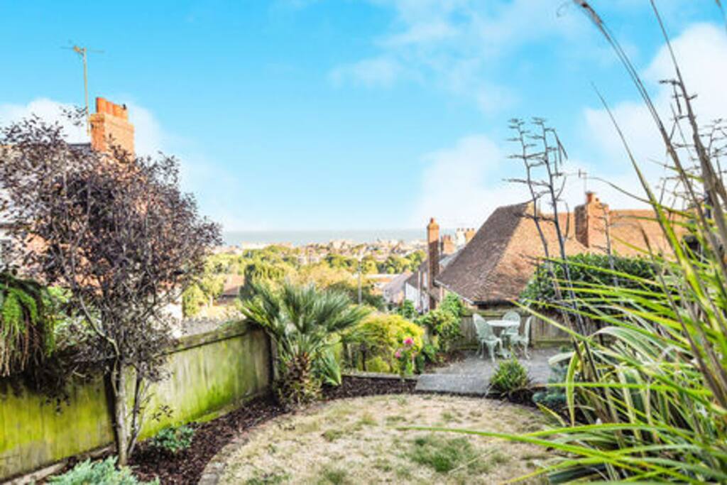 Hythe Seafront view from garden
