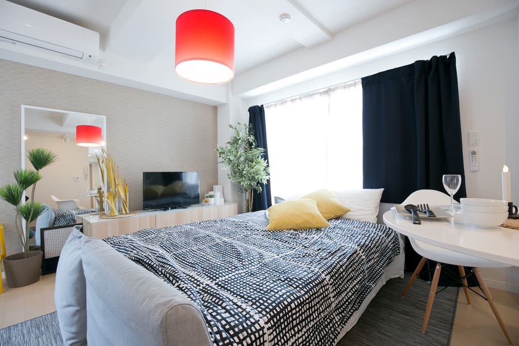 Living room (1 Double-Sized Sofa Bed) - Can occupy 2 persons