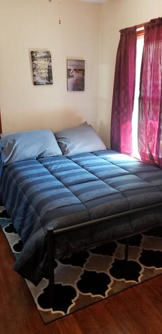 Double bed with Gel foam mattress.