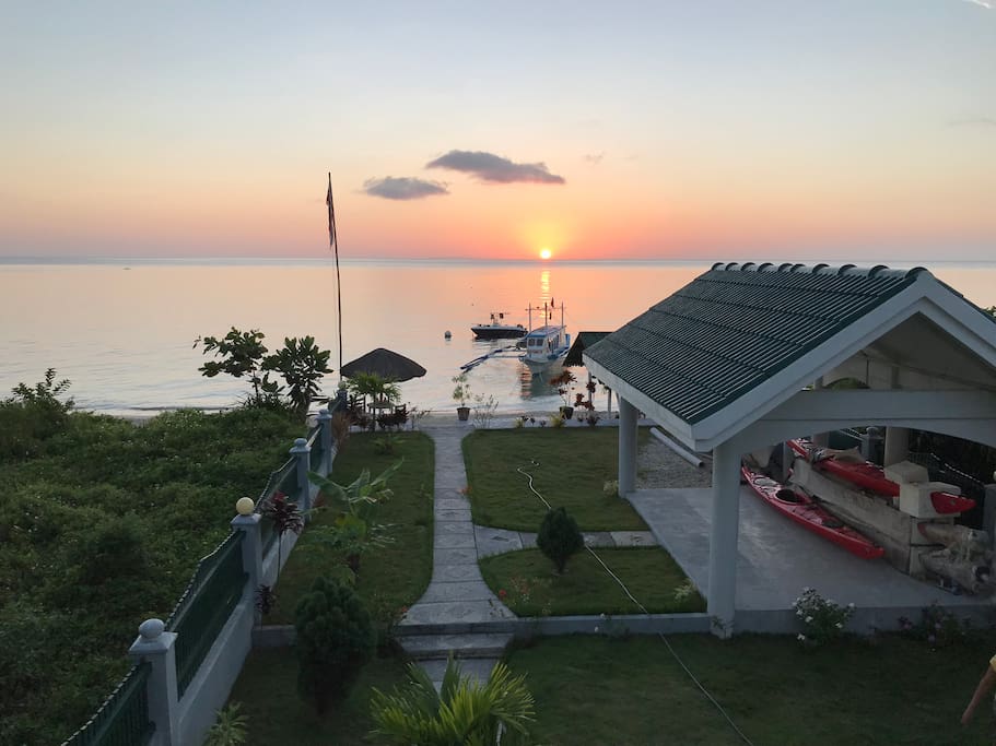 Sunset from veranda, VillaMer