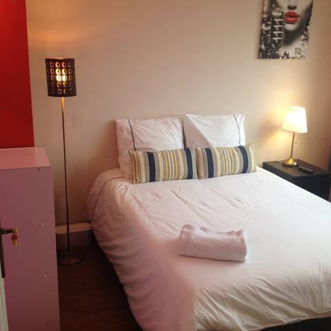 Comfortable Room with big Screen TV