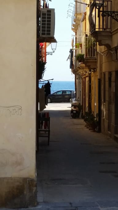 Il mare dall'appartamento
