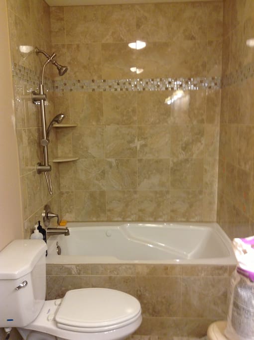 Beautiful bathroom and whirlpool tub
