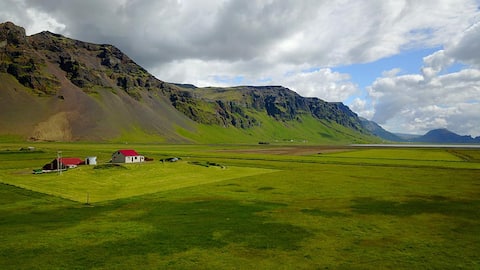 Old farmhouse by Eyjafjallajökull